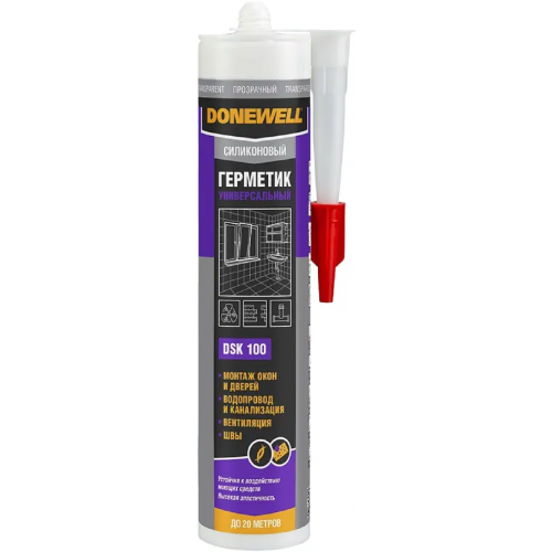 Герметик силиконовый универсальный Donewell DSK 100 260 мл