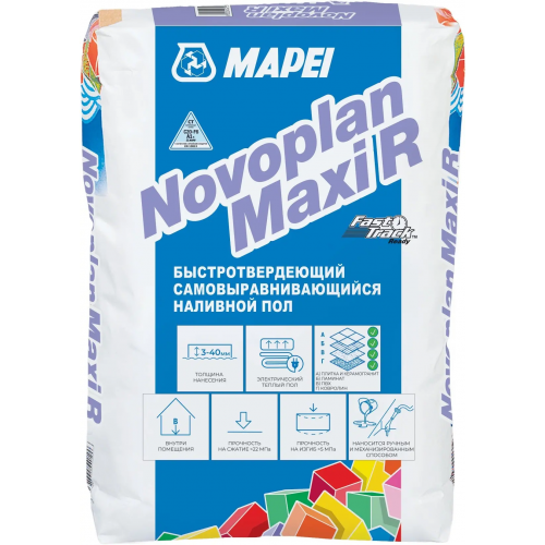 Самовыравнивающийся наливной пол Mapei Novoplan Maxi R 23 кг