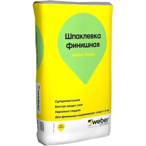 Шпаклевка финишная полимерная белая Вебер Ветонит Finish 25 кг