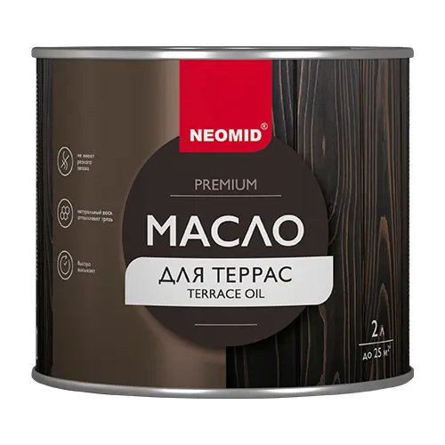 Масло для террас Неомид Premium Terrace Oil 2 л орех