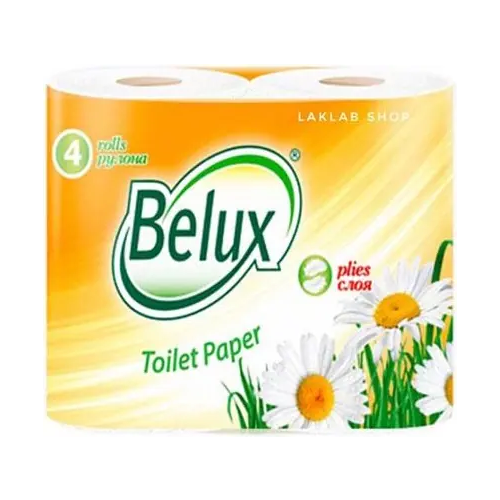 Бумага туалетная Belux 4 рулона в упаковке