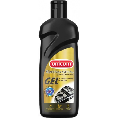 Жироудалитель для плит и духовок Unicum Gel 380 мл