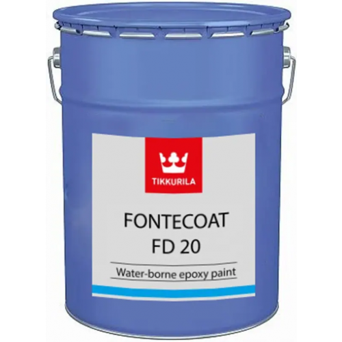 Двухкомпонентная полуматовая эпоксидная краска Тиккурила Fontecoat FD 20 9 л база FVL