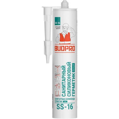 Санитарный силиконовый герметик Budpro SS 16 240 мл