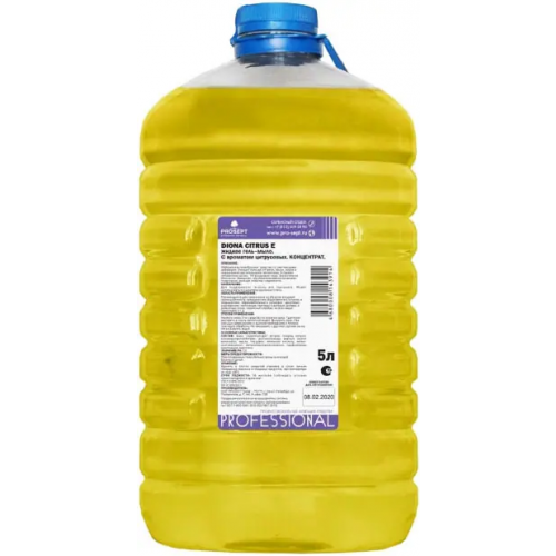Гель мыло жидкое эконом класса Просепт Professional Diona Citrus E 5 л
