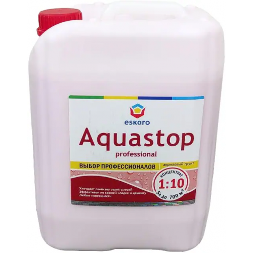 Влагоизолирующий грунт модификатор Eskaro Aquastop Professional 5 л