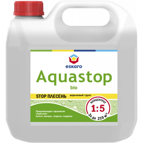 Акриловый грунт Eskaro Aquastop Bio Stop Плесень 10 л