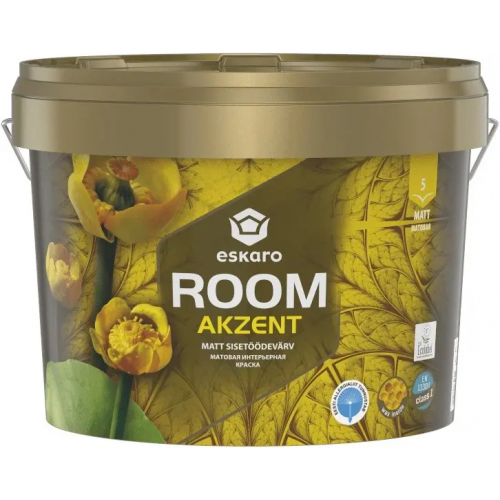 Интерьерная краска Eskaro Akzent Room 2.7 л белая
