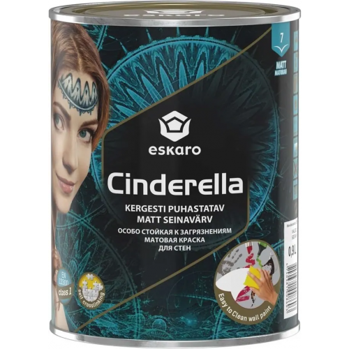 Краска для стен Eskaro Cinderella 900 мл белая