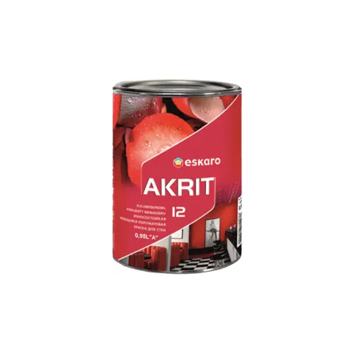 Краска для стен Eskaro Akrit 12 950 мл белая