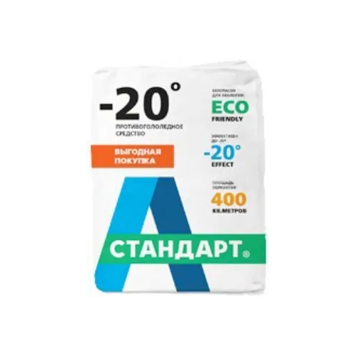 Противогололедное средство 20°С А-Стандарт 25 кг