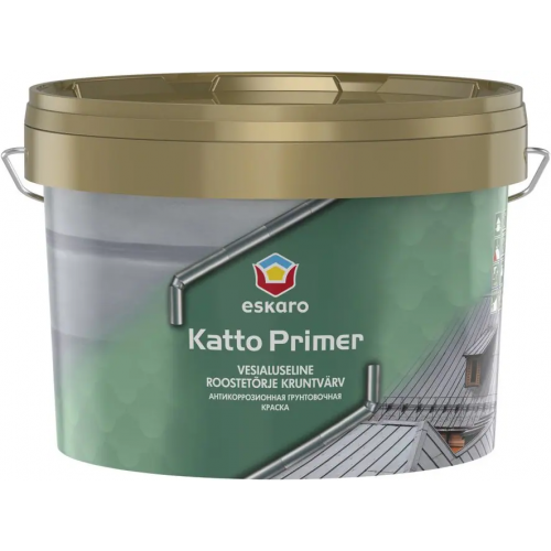 Антикоррозионная грунтовочная краска Eskaro Katto Primer 2.7 л светло серый