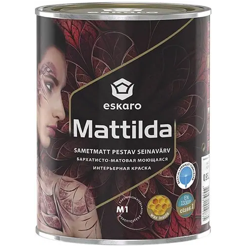 Моющаяся интерьерная краска Eskaro Mattilda 950 мл белая
