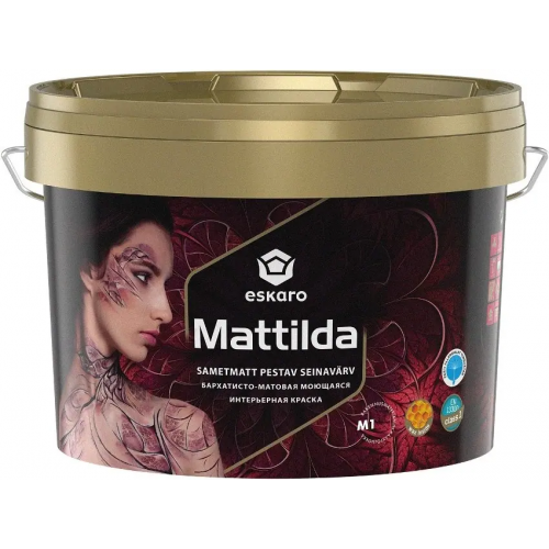Моющаяся интерьерная краска Eskaro Mattilda 2.85 л белая