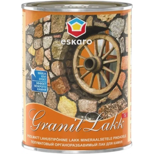 Органоразбавимый лак для камня Eskaro Granit Lakk S 1 л
