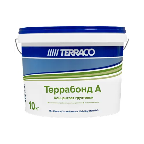 Концентрат акриловой грунтовки глубокого проникновения Terraco Террабонд A 10 кг