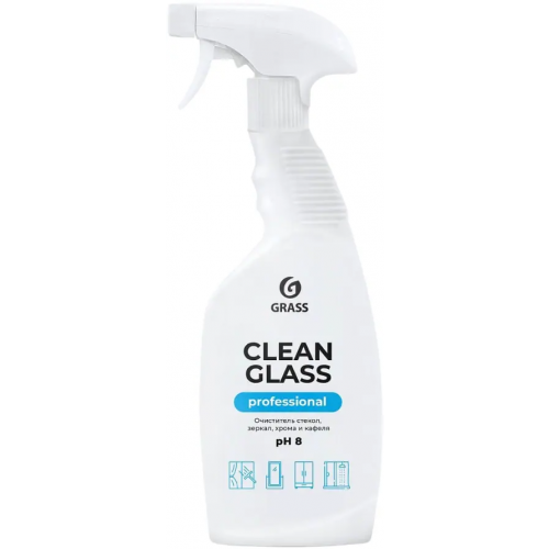 Очиститель стекол, зеркал, хрома и кафеля Grass Professional Clean Glass 600 мл готовое средство