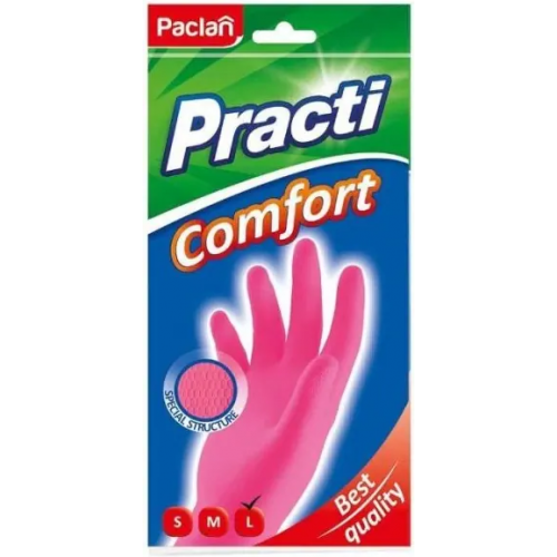 Перчатки резиновые Paclan Comfort L