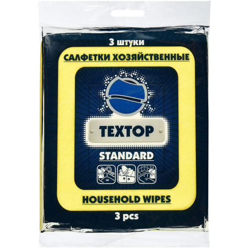 Салфетки хозяйственные Textop Standard 3 салфетки