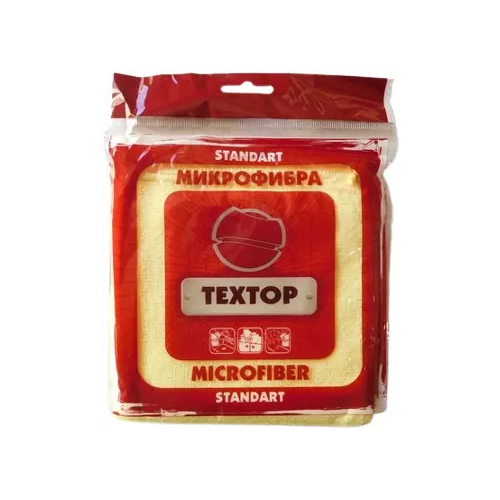 Салфетка из микрофибры Textop 1 салфетка 290*290 мм красный