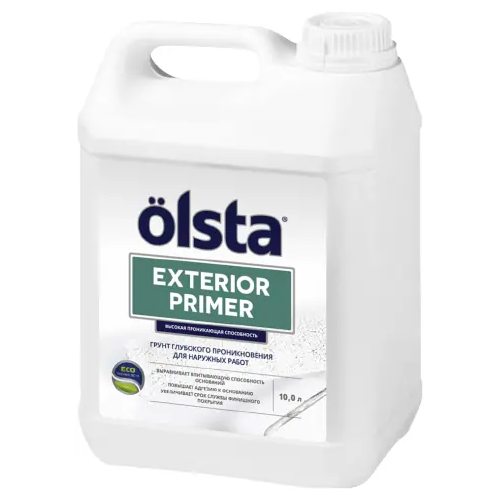 Грунт глубокого проникновения для наружных работ Olsta Primer Exterior 10 л