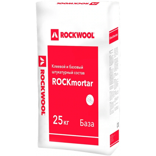 Клеевой состав для приклеивания теплоизоляционных плит Rockwool Rockmortar Winter 25 кг