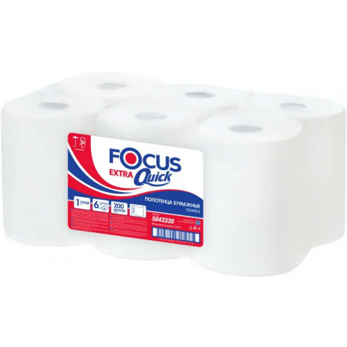 Полотенца бумажные в рулоне Focus Extra Quick 200 м