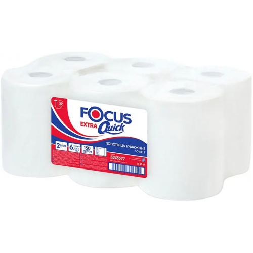 Полотенца бумажные в рулоне Focus Extra Quick 150 м