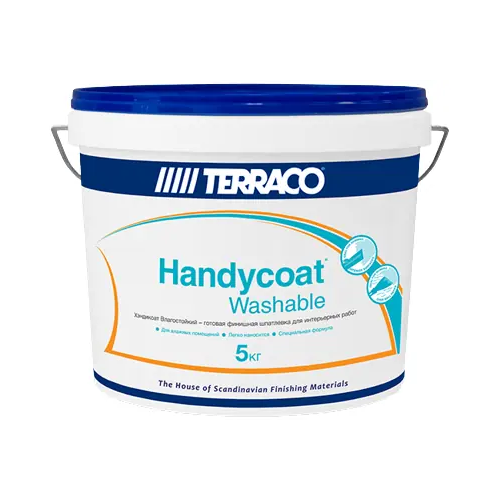 Шпатлевка тонкослойная для финишного выравнивания Terraco Handycoat Washable 5 кг