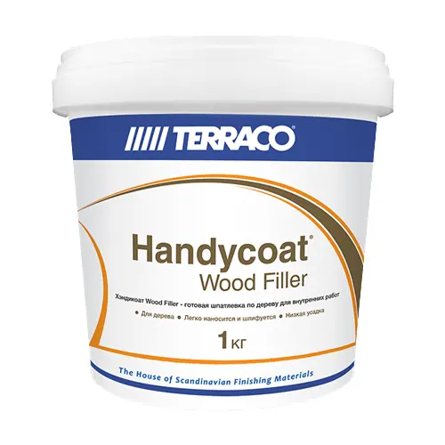 Шпатлевка для заполнения трещин в деревянных поверхностях Terraco Handycoat Wood Filler 1 кг