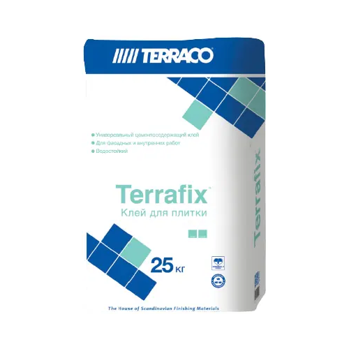Клей для плитки Terraco Terrafix Granite 25 кг серый