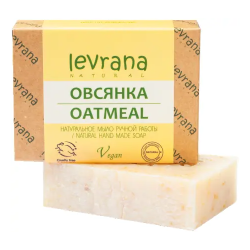 Мыло натуральное ручной работы Леврана Овсянка 100 г
