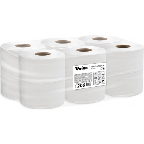 Бумага туалетная Veiro Professional Comfort T206 12 рулонов в упаковке