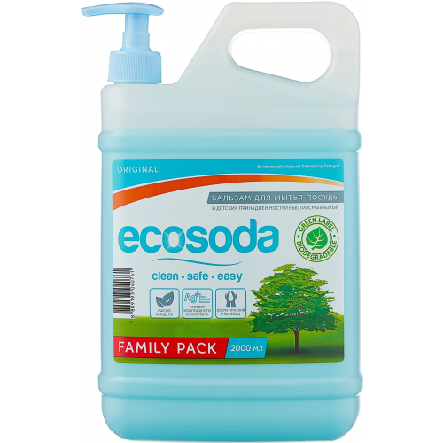 Бальзам для мытья посуды и детских принадлежностей Mama Ultimate Eco Soda Original 2 л