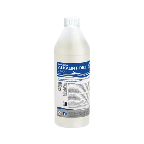 Концентрированное высокопенное моющее средство Dolphin Promnova Alkalin F Dez D 040 1 л