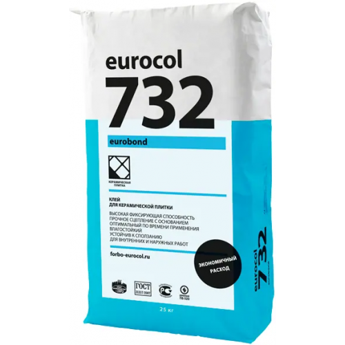 Клей для керамической плитки Forbo Eurocol 732 Eurobond 25 кг