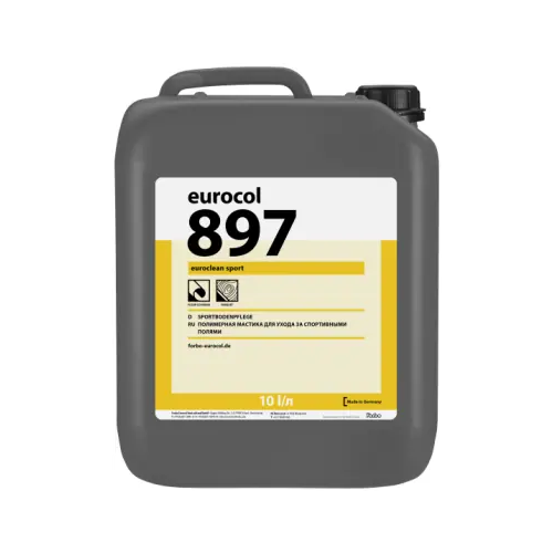 Полимерная мастика для защиты спортивных напольных покрытий Forbo Eurocol 897 Euroclean Sport 10 л