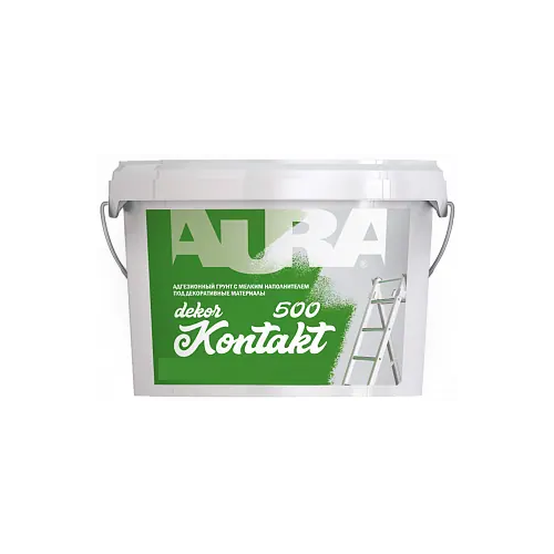 Адгезионный грунт под декоративные материалы Aura Аура Dekor Kontakt 500 15 кг