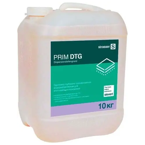 Концентрированная грунтовка глубокого проникновения Strasser Prim DTG 10 кг