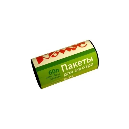 Пакеты для мусора Комус 30 пакетов 60 л черные