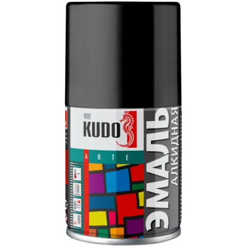 Эмаль алкидная Kudo Arte 140 мл черная RAL 9005 глянцевая