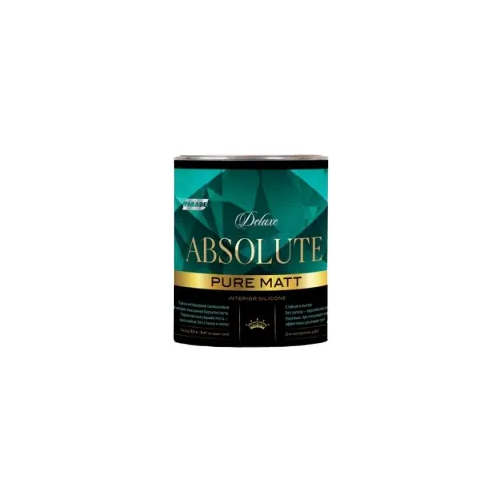 Краска интерьерная силиконовая Parade Deluxe Absolute Pure Matt 900 мл белая