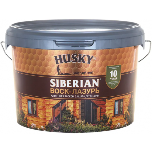Воск лазурь Хаски Siberian 2.5 л кофейное дерево