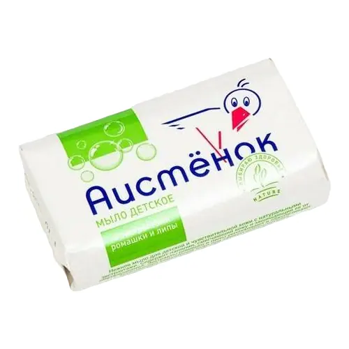 Мыло детское Аистенок с Экстрактами Ромашки и Липы 70 г