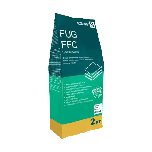 Сухая затирочная смесь для заполнения узких швов Strasser FUG FFC 2 кг №07 голубая