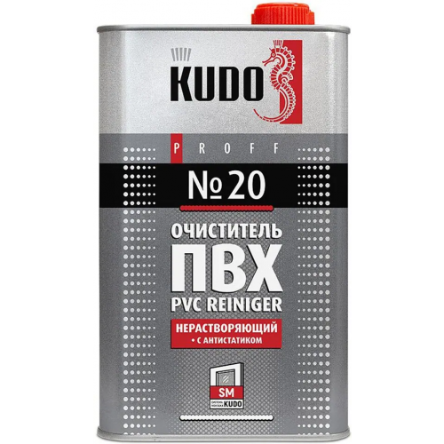 Очиститель ПВХ нерастворяющий с антистатиком Kudo Proff PVC Reiniger №20 1 л