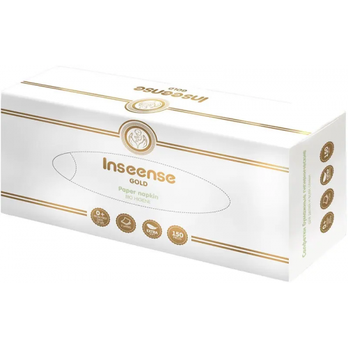 Салфетки косметические Inseense Gold 150 салфеток в пачке