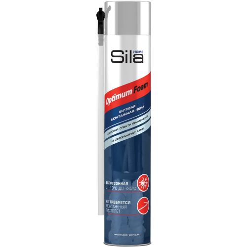 Бытовая монтажная пена всесезонная Sila Home Optimum Foam 750 мл