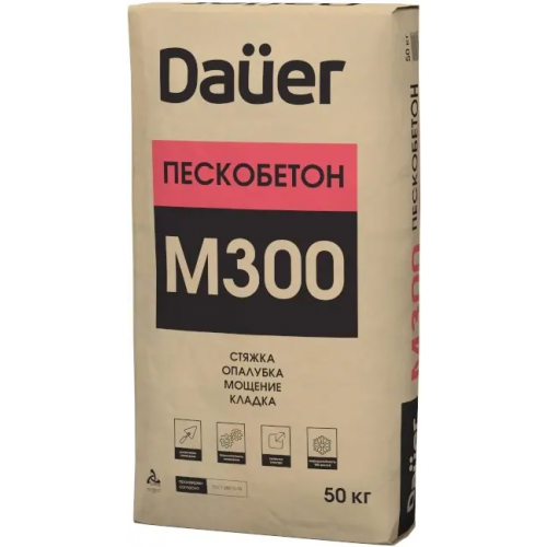 Пескобетон сухая смесь Dauer М 300 50 кг