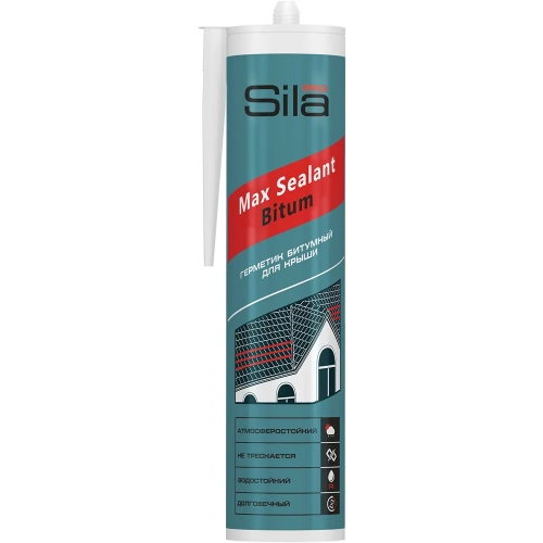 Герметик битумный для крыши Sila Pro Max Sealant Bitum 280 мл